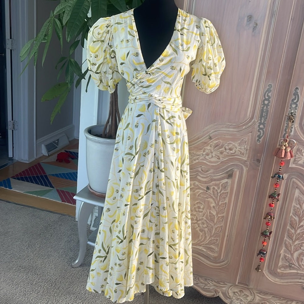 Monsoon and Beyond Lola Dress, Yellow Mangrove - Picture 9 of 12